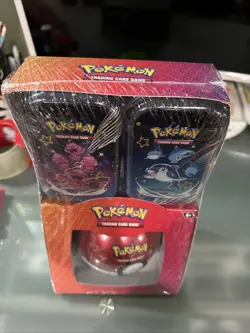 Pokemon TCG Paldean Fates Sam’s Club Exclusive 3 Tin Pack - Factory Sealed - Image 2
