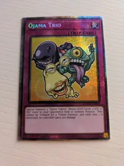 Yugioh - Ojama Trio (Chibi Art) (BLMM-EN010) 1st Edition - Starlight Rare NM - Image 1
