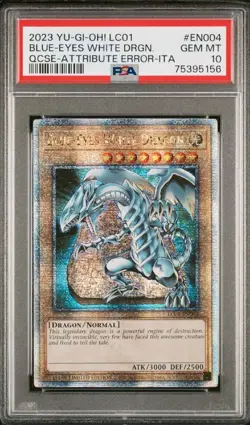 PSA 10 Blue-Eyes White Dragon | Limited Edition LC01 | QCSR Attribute Error Ita - Image 1