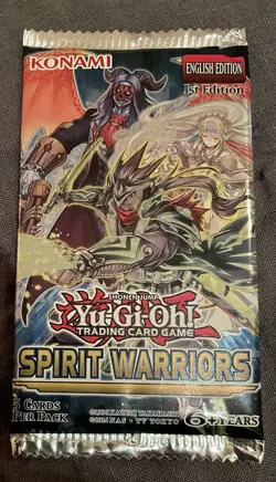 Konami YuGiOh! Spirit Warriors Unopened Booster Pack New 1st Edition English - Image 1