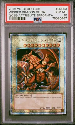 PSA 10 The Winged Dragon Of Ra | Limited Edition LC01 | QCSR Attribute Error Ita - Image 1