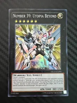 Yugioh Number 39: Utopia Beyond NECH-EN095 Super Rare Unlimited NM - Image 1