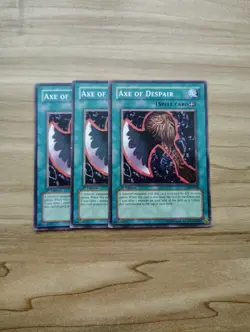 Yu-Gi-Oh! - Axe Of Despair 3X - Full Playset - 1st Edition - Image 1