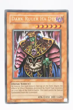 Dark Ruler Ha Des LOD-001 Legacy of Darkness Ultra Rare YuGiOh TGC - Image 1