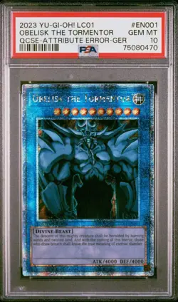 PSA 10 Obelisk The Tormentor | Limited Edition LC01 | QCSR | Attribute Error Ger - Image 1