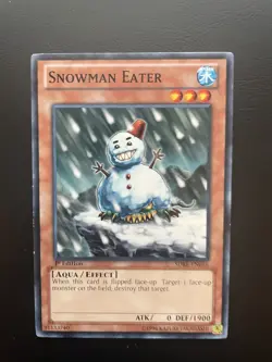 Yugioh Snowman Eater SDRE-EN016 1st Edition Common MP/HP - Image 1