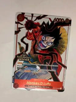 Monkey.D.Luffy - ST01-012 (3rd Anniversary Winner) ST01-012 One Piece Promotion - Image 1