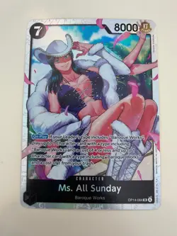 Ms. All Sunday OP14-084 The Azure Sea's Seven SR Foil One Piece ENGLISH - Image 1