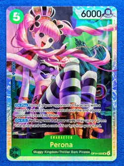 Perona OP14-033 SR | NM | The Azure Sea's Seven | One Piece TCG | English - Image 1