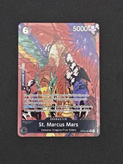 One Piece TCG ST. MARCUS MARS EN ENGLISH Alt Art Parallel NM OP13-091 - Image 1