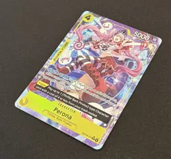 One Piece CCG Perona The Azure Sea's Seven Parallel Rare Foil OP14-111 NM - Image 3