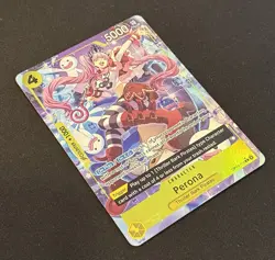 One Piece CCG Perona The Azure Sea's Seven Parallel Rare Foil OP14-111 NM - Image 4