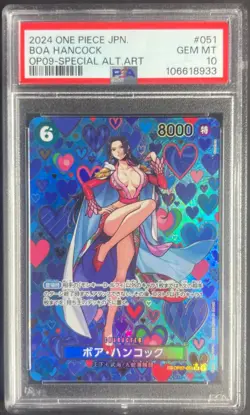 2024 One Piece Japanese Boa Hancock Special Alt Art #OP07-051 PSA 10 - Image 1