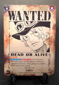 Sabo Wanted Poster OP13-120 SEC Special Rare One Piece English NM/M - Image 1