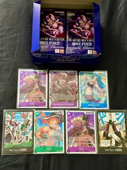 18 sealed DEAD packs One Piece Tcg Op14/EB04 Azure Sea's Seven + dons and SR - Image 1