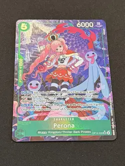 Perona OP14-033 Alternate Art - The Azure Sea’s Seven One Piece TCG English NM - Image 2