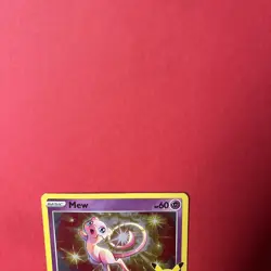 Pokemon TCG Mew 11/25 Celebrations 25th Anniversary Holo Card NM Condition - Image 3