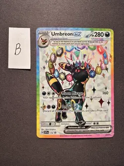 Umbreon ex 176 Prismatic Evolutions Premium Figure Collection NM Promo Card - Image 1