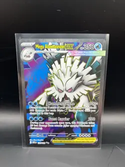 Pokemon Mega Evolution Mega Abomasnow EX Full Art Holo Card 157/132 Ultra Rare - Image 1