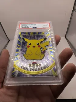 2000 Topps Chrome Pokemon TV Pikachu #25 PSA 8 BEAUTIFUL PIKACHU CARD! Pika - Image 4