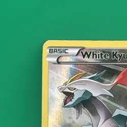 White Kyurem XY81 Black Star Promo Full Art Pokemon Card MP IR TCG MP - Image 2