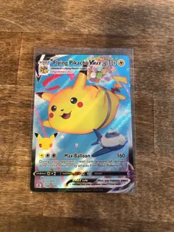 Flying Pikachu VMAX 007/025 Celebrations 2021 Holo Rare Pokemon Card TCG - Image 1