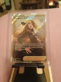 2022 Pokemon Card Cynthia's Ambition 169/172 Brilliant Stars Full Art Trainer NM - Image 1
