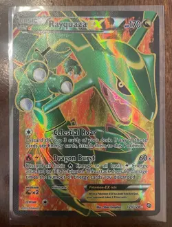 Pokemon TCG Rayquaza EX Full Art Ultra Rare Card Dragons Exalted 123/124 - Image 1