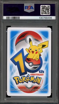 Pokemon 10th Ann. Playing Cards Mudkip Blue Ace of Diamonds PSA 9 Mint - Image 2