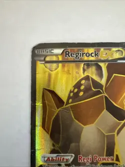 POKEMON CARD 2017 REGIROCK EX HOLO FULL ART 43A/124 Secret Rare Jd - Image 2