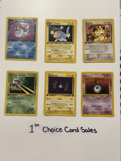 WOTC First Edition Vintage Pokemon Cards- 35 Card Lot- Actual Cards Shown HP - Image 1
