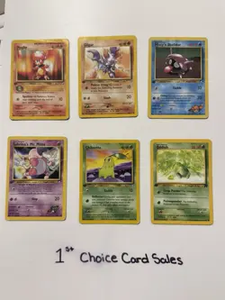 WOTC First Edition Vintage Pokemon Cards- 35 Card Lot- Actual Cards Shown HP - Image 5