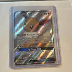 Pokemon Eevee GX SM242 Holo Promo Card TCG Basic 160HP Boost Dash aky CG Works - Image 1