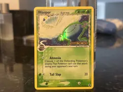 Pokemon TCG Wooper Grass Delta Species Card 71/101 Dragon Frontiers 2006 Holo - Image 1