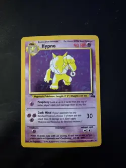 Holo Hypno 8/62 Unlimited Fossil Holo Pokemon Card WOTC - Image 1