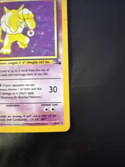Holo Hypno 8/62 Unlimited Fossil Holo Pokemon Card WOTC - Image 3