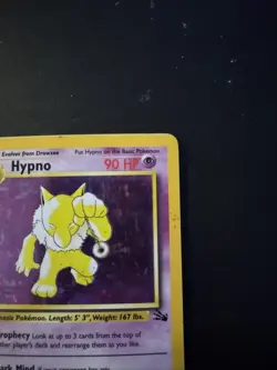 Holo Hypno 8/62 Unlimited Fossil Holo Pokemon Card WOTC - Image 4