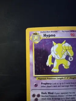 Holo Hypno 8/62 Unlimited Fossil Holo Pokemon Card WOTC - Image 5