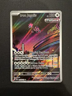 Pokemon TCG Iron Jugulis Paradox Rift Holo Card 216/182 - NM - Image 1