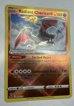Radiant Charizard 020/159 Crown Zenith Holo Pokemon TCG Card Near Mint - Image 2