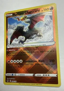 Radiant Charizard 020/159 Crown Zenith Holo Pokemon TCG Card Near Mint - Image 3