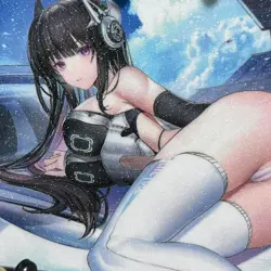 Azur Lane Strasbourg Sexy Anime Waifu Doujin Girl Lewd Goddess Glitter Art Card - Image 2