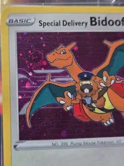 *Sealed* Swirl !!! Pokemon Special Delivery Bidoof SWSH177 Sw&Sh Promo Card Holo - Image 2