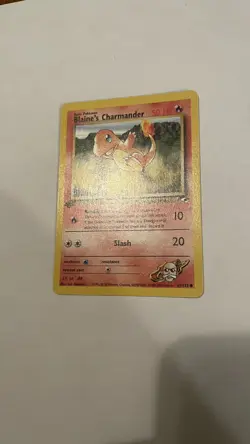 1st Edition Blaine's Charmander 61/132 Gym Heroes Rare Vintage Pokemon Card - NM - Image 2