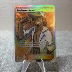 Professor Kukui (Full Art) 148/149 Sun & Moon Ultra Rare Pokemon Card - Image 1