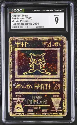 CGC 9 MINT Ancient Mew 2000 Movie Promo Reverse Holo Pokemon Card - Image 1