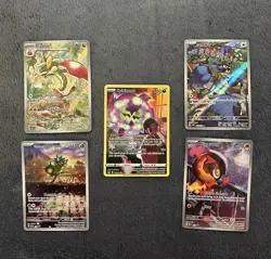 Pokemon TCG 5 Card Mixed Lot Illustration Rare/trainer Gallery Nm - Image 1