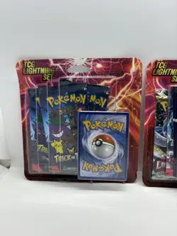 Pokemon TCG Lightning Set Booster Packs Trick Or Trade Bonus Card - lot of 2 97712544540 - Image 2
