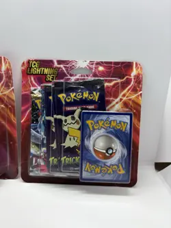 Pokemon TCG Lightning Set Booster Packs Trick Or Trade Bonus Card - lot of 2 97712544540 - Image 3