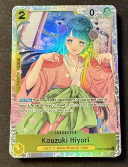Kouzuki Hiyori OP06-106 SR Wings of the Captain One Piece Card English - Image 1